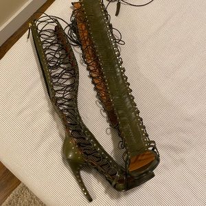 Emilio Pucci Ready to wear knee high sandals